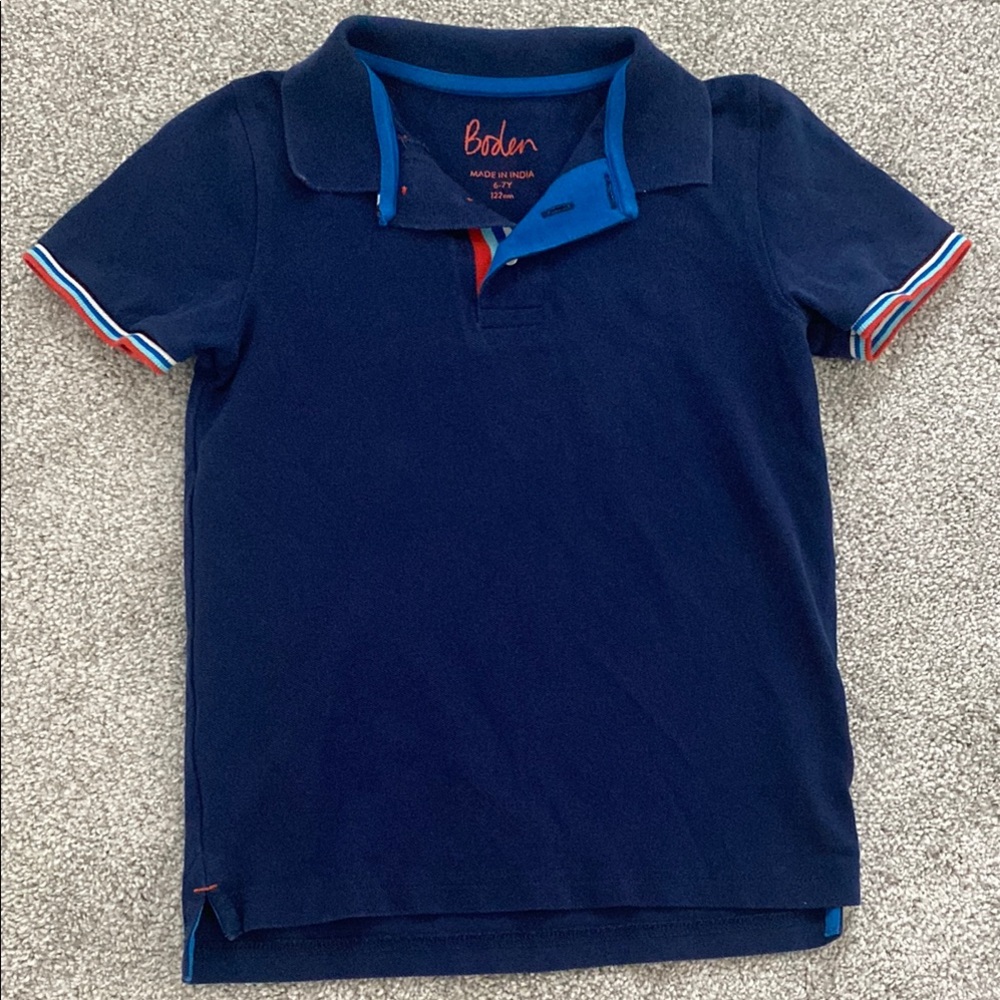 Boden Blue Polo Shirt Classic Casual Style